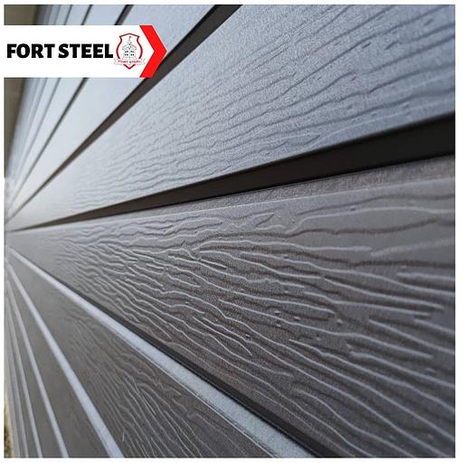 Металлический сайдинг «Евробрус с тиснением» цвет RAL 8019 RoofToppe фото 1