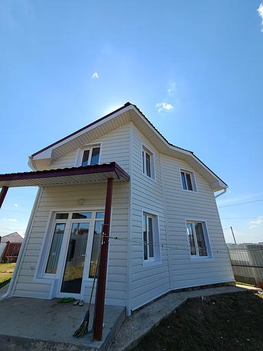 Металлический сайдинг «Евробрус с тиснением» цвет RAL 9002 фото 5