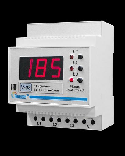 Three-phase digital voltmeter V-03 фото 1