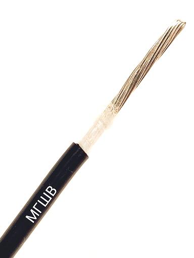 Провод монтажный, МГШВ 1.5 кв.мм (черный), за 1м (луженый) фото 1