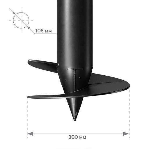 Винтовая свая 108х2000 фото 1