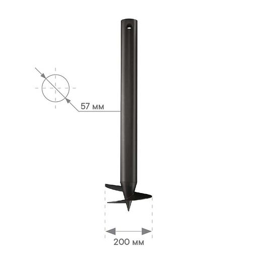 Винтовая свая 57х1500 фото 2