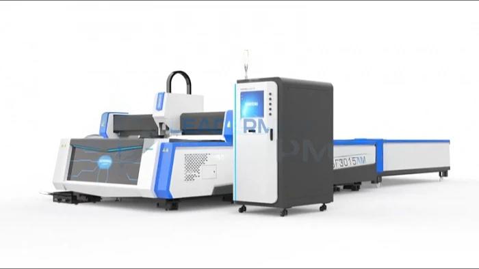 Волоконный лазерный станок со сменным столом SENFENG SF3015А3 фото 1