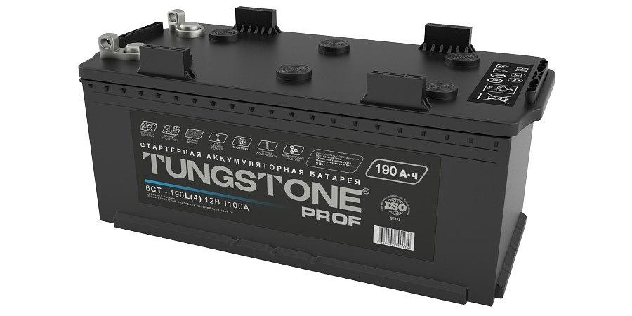 Аккумулятор Tungstone Prof 190 А/ч, прямой полярности, болт, PRO19041 ОПТ фото 1