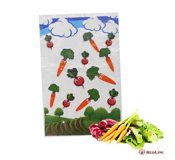Пакет ПВД RedLine «Овощи люкс» 25х36+4 см ОПТ фото 1