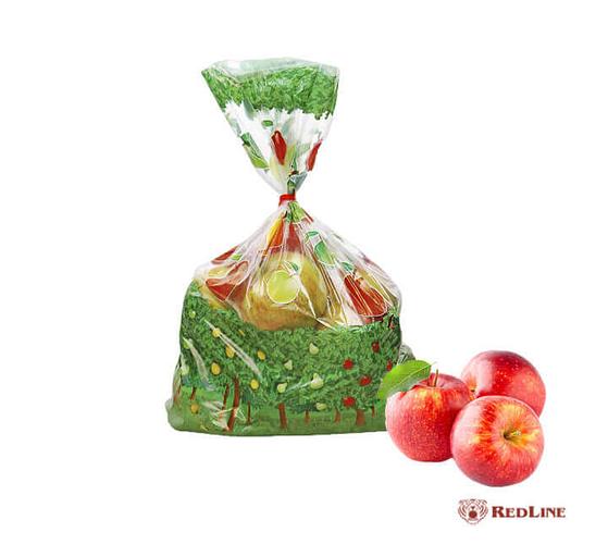 Пакет ПВД RedLine «Яблоки люкс» 30х41 см ОПТ фото 2