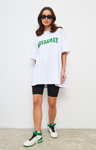 Футболка белая с вышивкой кулирка фото 2