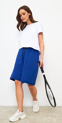 Футболка белая однотонная кулирка женская фото 2