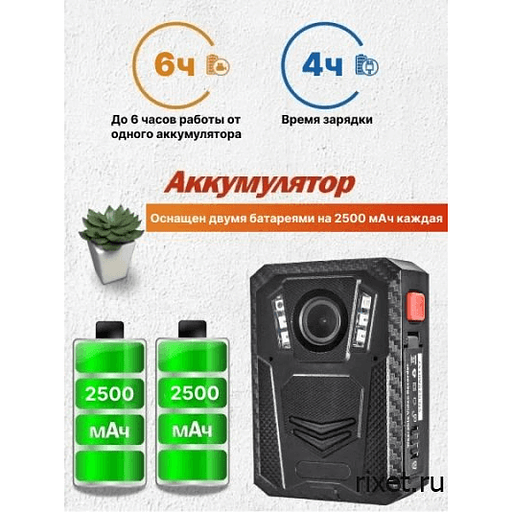 Персональный носимый видеорегистратор RIXET-RX27 Full HD фото 1