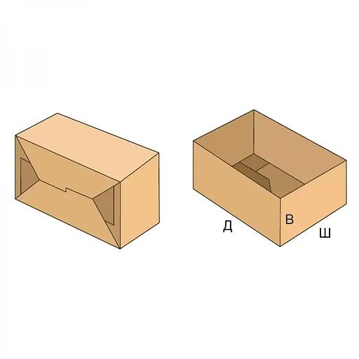 Бір бөліктен желімделген жиналмалы жәшіктер «FEFCO 07XX» көтерме фото 1