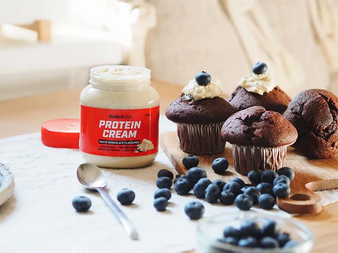 Шоколадная паста с протеином Protein Cream 400 г белый шоколад ОПТ фото 2