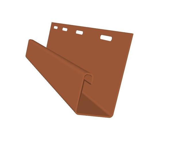 J-профиль фасадный широкий (наличник) светлый дуб фото 1