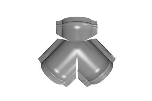 Тройник Y-образный для полукруглого конька Satin 0,5 мм фото 1