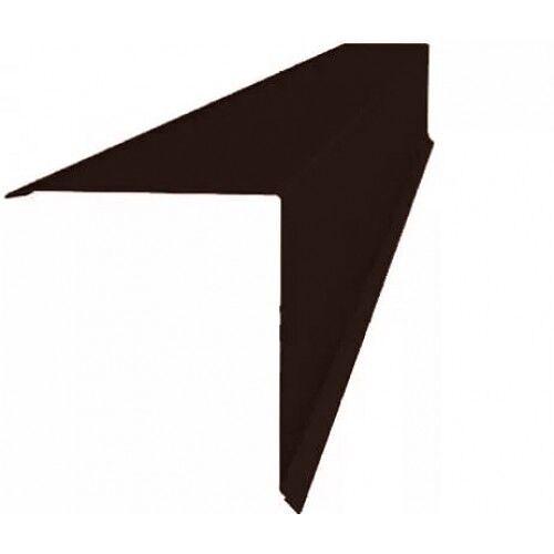 Планка конька односкатной кровли 160х160 2 м Velur 0,5 мм фото 1