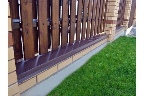 Парапетная крышка угольная 250мм 0,45 PE с пленкой фото 1