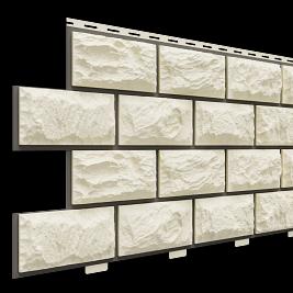 Фасадная панель Доломит, Альпийский прокрашенный, Слоновая кость фото 1