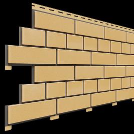 Фасадная панель Доломит, Кирпич, Желтый фото 1