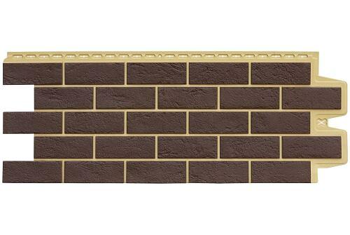 Фасадная панель Grand Line Состаренный кирпич Элит каштан фото 1