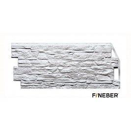 Фасадная панель Fineber Скала, Мелованный белый фото 1