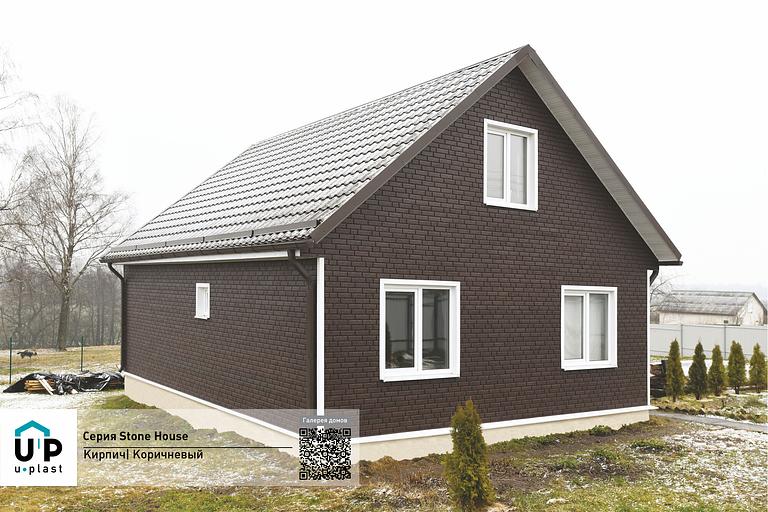 Фасадная панель Ю-Пласт Стоун Хаус Кирпич фото 8