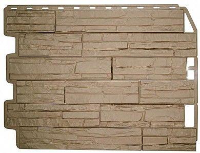 Фасадная панель под камень FineBer Дачный Скол бежевый фото 1