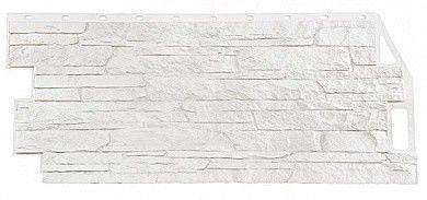 Фасадная панель Фасайдинг FineBer Дачный, Скала белый фото 1