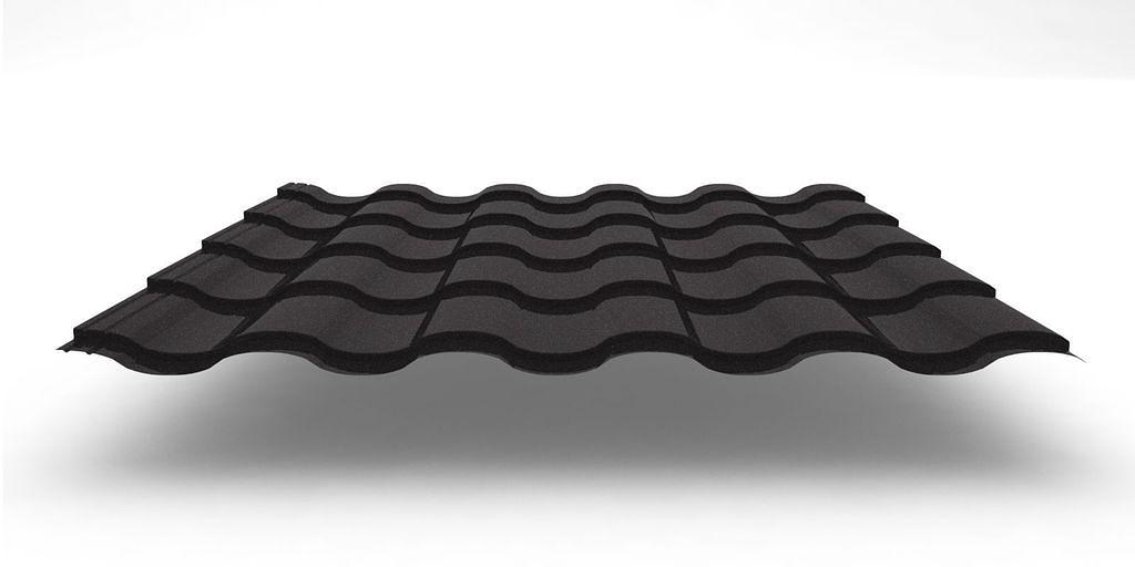 Металлочерепица Grand Line Kredo, 0,5 мм Стальной бархат фото 1