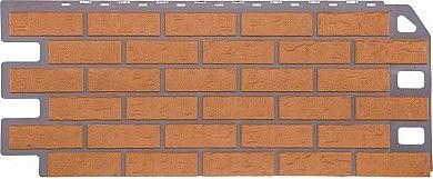 Фасадная панель FineBer Кирпич бежевый 1137x470 мм фото 1