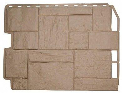 Фасадная панель FineBer Дачный Туф 3D бежевый фото 1