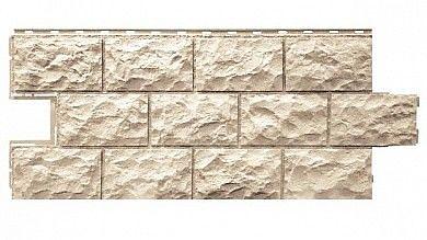 Фасадная панель FineBer Дачный Доломит бежевый 1120x473 мм фото 1