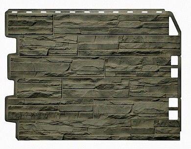 Фасадная панель FineBer Дачный Скол 3D дымчатый фото 1