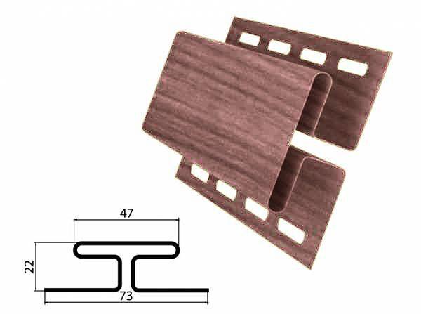 Н-профиль соединительный 3 м Grand Line TUNDRA рябина фото 1
