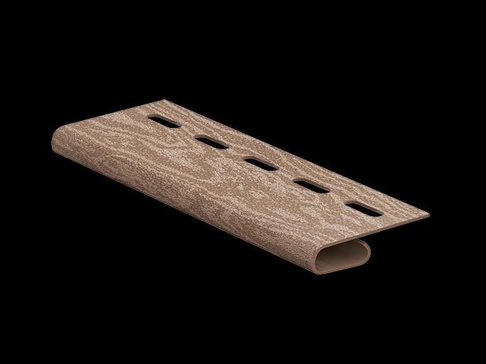 Планка финишная для сайдинга Тимберблок Кедр фото 2