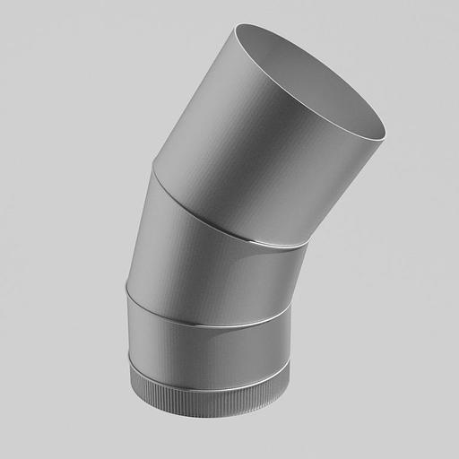 Колено стока МегаСток 125х100 PE фото 1