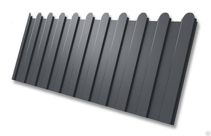 Профнастил С8 заборный фигурный 0,45 мм Grand Line фото 1