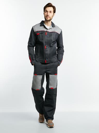 Костюм «Экосиз-Фаворит-Р-1» серый/светло-серый ОПТ фото 1