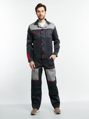 Костюм «Экосиз-Фаворит-Р-1» серый/светло-серый ОПТ фото 1