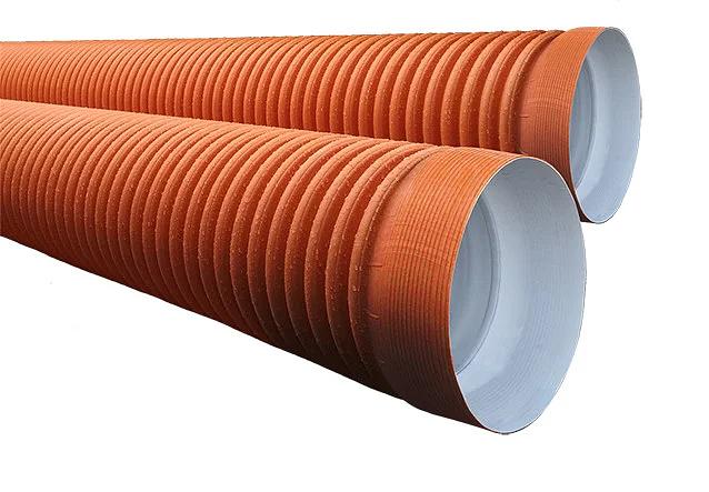 Труба двухслойная гофрированная SN10, с раструбом d 125/106 (6м) ОПТ фото 1