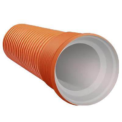 Труба двухслойная гофрированная дренажная SN8, с раструбом d500/436,3 (6 м) ОПТ фото 1