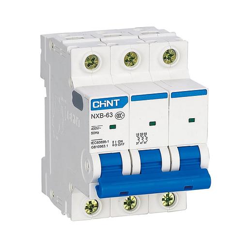 Автоматический выключатель CHINT NXB-63S 3P 10A C 4,5kA фото 1