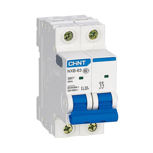 Автоматический выключатель CHINT NXB-63 2P 16A C 6kA фото 1