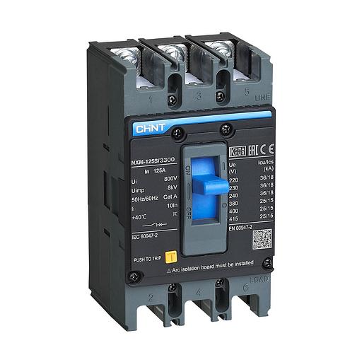 Автоматический выключатель CHINT NXM-125S/3Р 63A 25кА фото 1