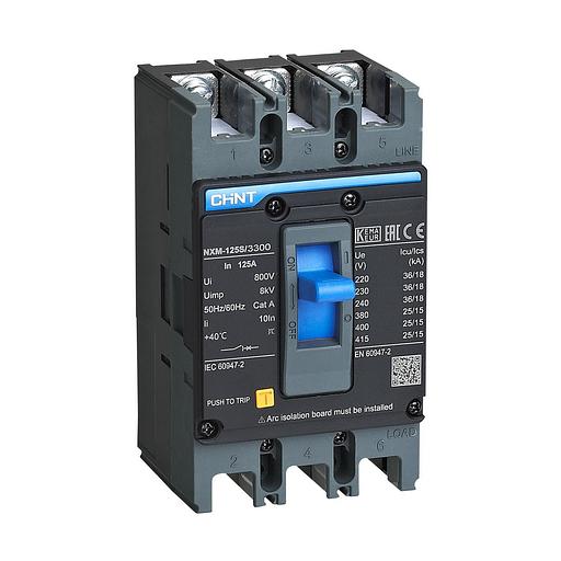 Автоматический выключатель CHINT NXM-125S/3Р 100A 25кА фото 1
