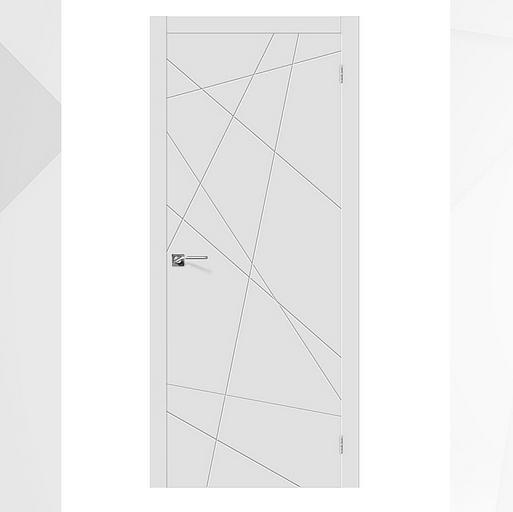 Глухое полотно «Абстракция», белая эмаль 2200 мм фото 1