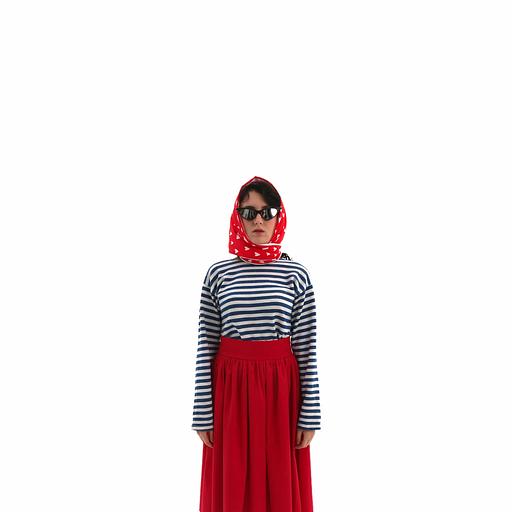 Косынка «Hearts red» фото 2