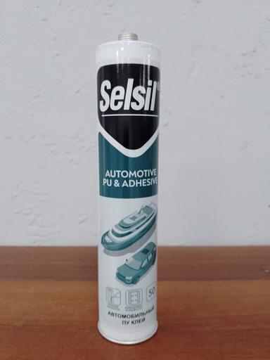 Автомобильный полиуретановый клей 50 Selsil 300 мл черный фото 1