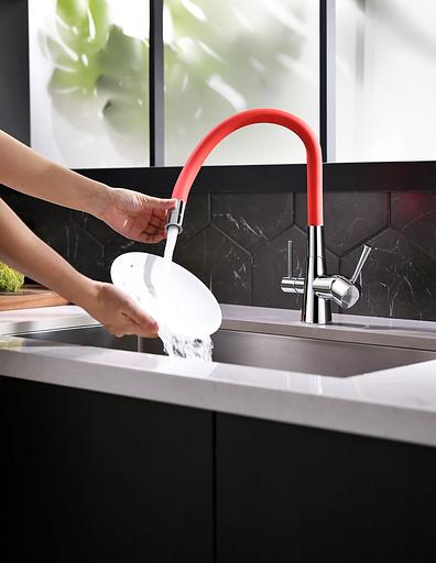 Смеситель Lemark Comfort LM3075C-Red для кухни с подключением к фильтру с питьевой водой фото 5
