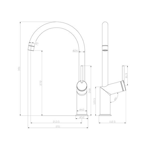 Смеситель Lemark Minima LM3805C для кухни фото 2