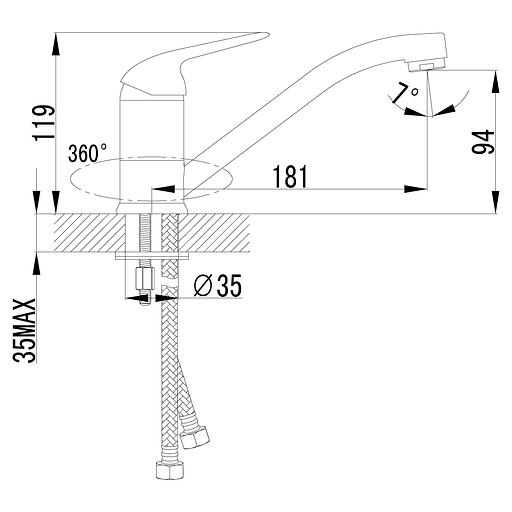 Смеситель Lemark Plus Advance LM1204C для кухни фото 2