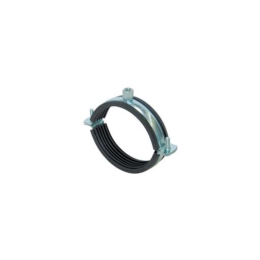 Металлический хомут с резиновым профилем и гайкой, стандартный 1/4"(11-15) М8 фото 1